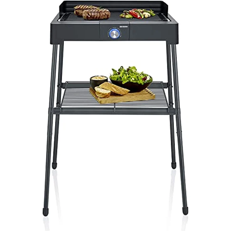 Severin Standgrill m. Windschutz PG 8563 sw Elektrogrill – Bild 2