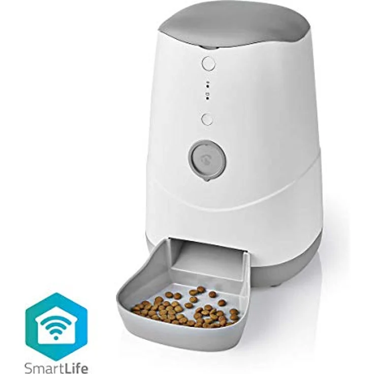 Nedis SmartLife Futterspender für Haustiere Wi-Fi 3.7 l AndroidT / IOS, weiß, Futternapf mit automatischer Fütterungsfunktion und Sensorsystem – Bild 2
