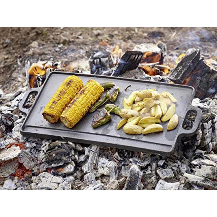 Echtwerk Grillplatte, Gusseisen, 50,5 x 23 x 1,5 cm – Bild 6