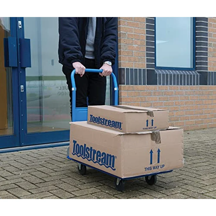 Sonstige Studios Faltbarer Transportwagen, Plattformwagen mit 100 kg Tragfähigkeit, ideal für Gastronomie, klappbar und leicht manövrierbar – Bild 5