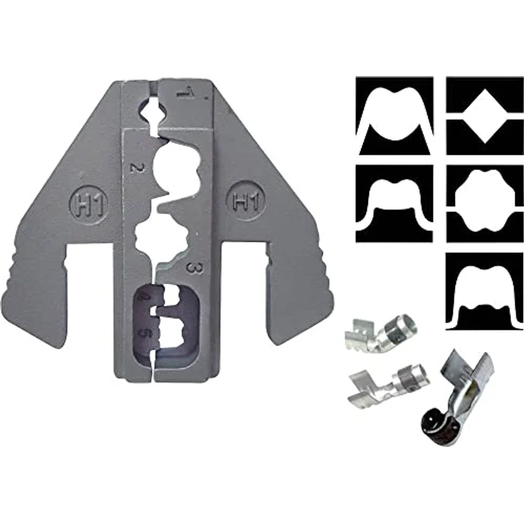 TOOLCRAFT PLE-0H1 Crimp-Einsätze für Zündkerzenstecker, Quetschbereich bis 1 mm² (max) – Bild 2