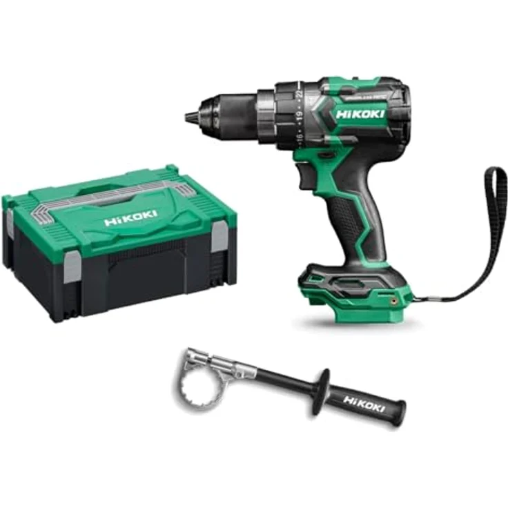 Hikoki Akku-Schlagbohrschrauber DV18DC (Basic) (HSC II), bürstenloser Motor, 140 Nm Drehmoment, 13 mm Schnellspannbohrfutter, ergonomisches Design – Bild 1