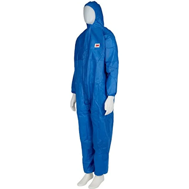 3M Schutzanzug 4515B2XL, Chemikalienschutzanzug Typ 5, blau, Größe XXL – Bild 2