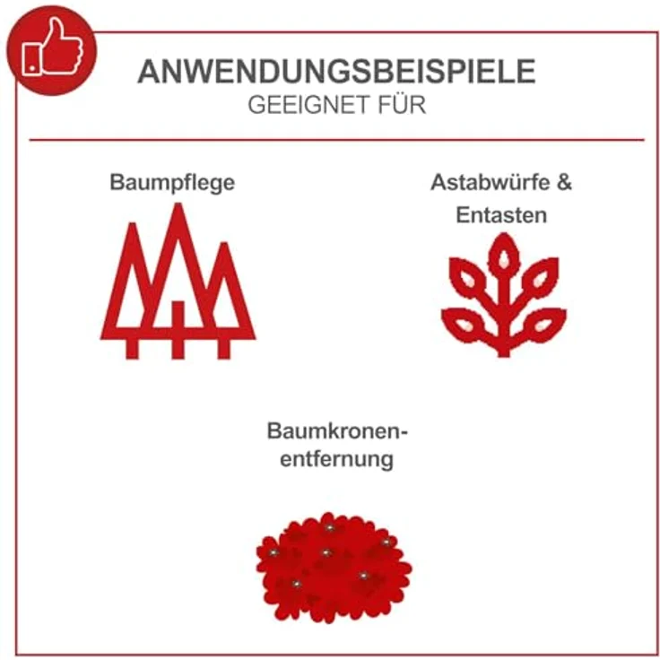 Scheppach PCS26 Tophandle, Benzin-Kettensäge mit 700 W, 25,4 cm³ Motor und 25 cm Schwertlänge – Bild 5