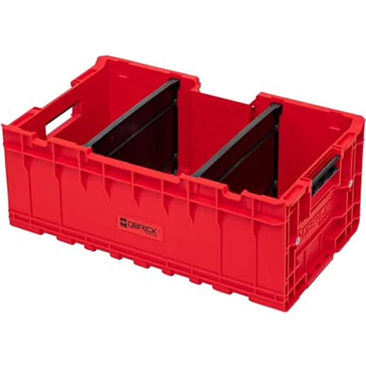 Qbrick ONE Box 2.0 Plus Red Ultra HD Custom, Werkzeugkoffer aus ultrabeständigem Kunststoff, 35 L Kapazität – Bild 1