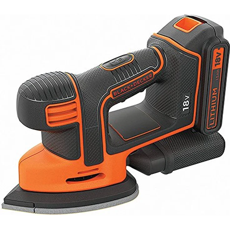 Black+Decker Akku-Dreieckschleifer Mouse ( 1.5 Ah, inklusive 400 mA Ladegerät, Fingerschleifer-Aufsatz, 27 W, 18 V) BDCDS18 – Bild 2