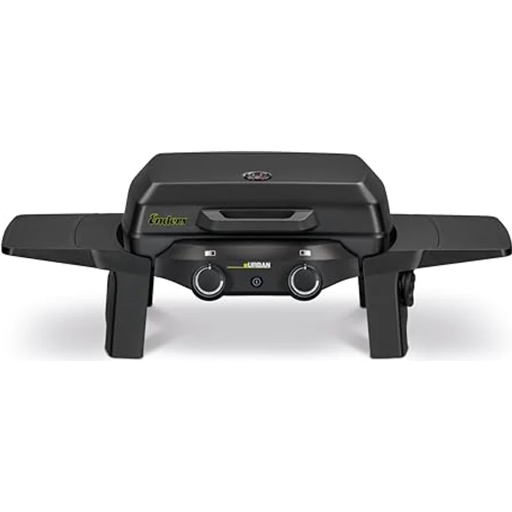 Enders Elektrogrill eUrban 2 Mobil, 2,2 kW Elektrogrill mit emailliertem Gussrost und abnehmbaren Seitenablagen – Bild 1