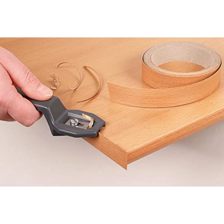 Wolfcraft 4300000 Kantenschneider, Kantenfräse mit wechselbarer Klinge und ergonomischem Griff für exakte Ergebnisse – Bild 2