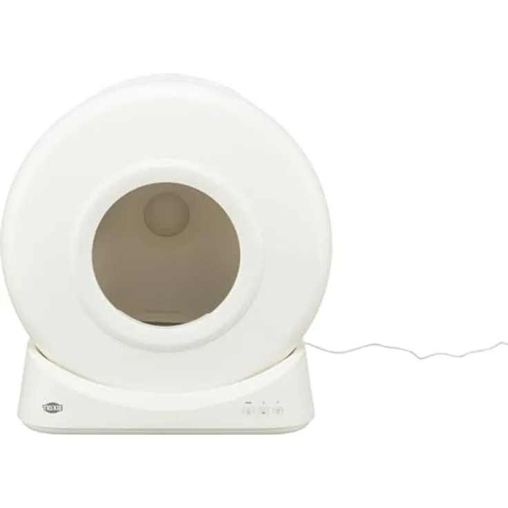 TRIXIE Smarte Katzentoilette, App-gesteuerte Katzentoilette mit Sicherheits-Sensoren, weiß