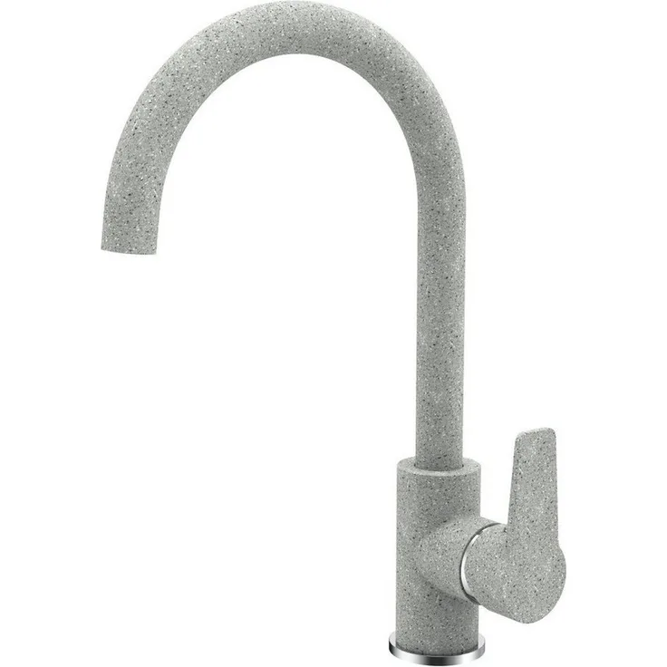 Primaster Küchenarmatur Münster, granitgrau mit Eco-Click-Wassersparfunktion und Marken-Luftsprudler