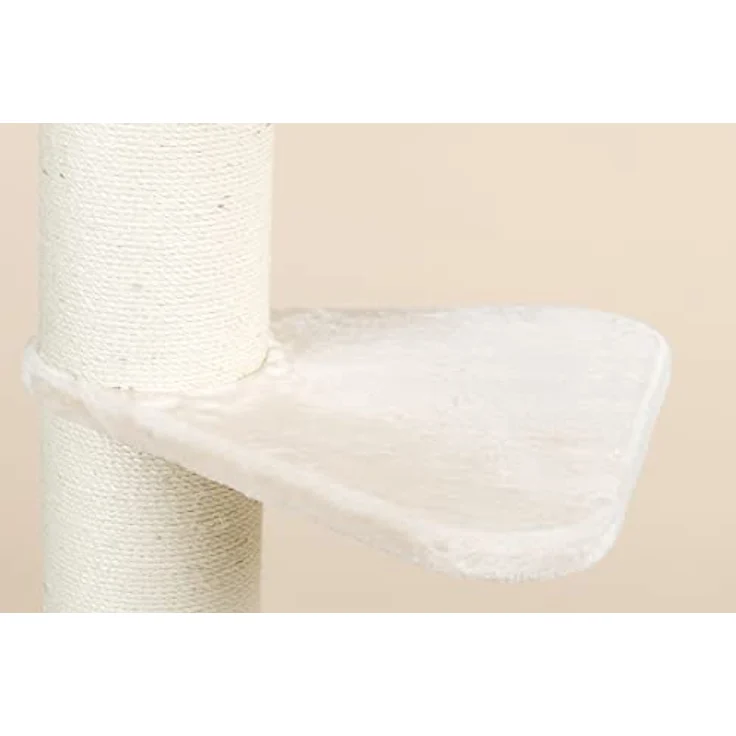 RHRQUALITY Kratzbaum Grosse Katzen stabil XXL Royalty für Maine Coon schwere Katze beige, 20cmØ Sisalstämme, 36KG Total, mit dicker Stamm (Normal) - Preisvergleich – Bild 4
