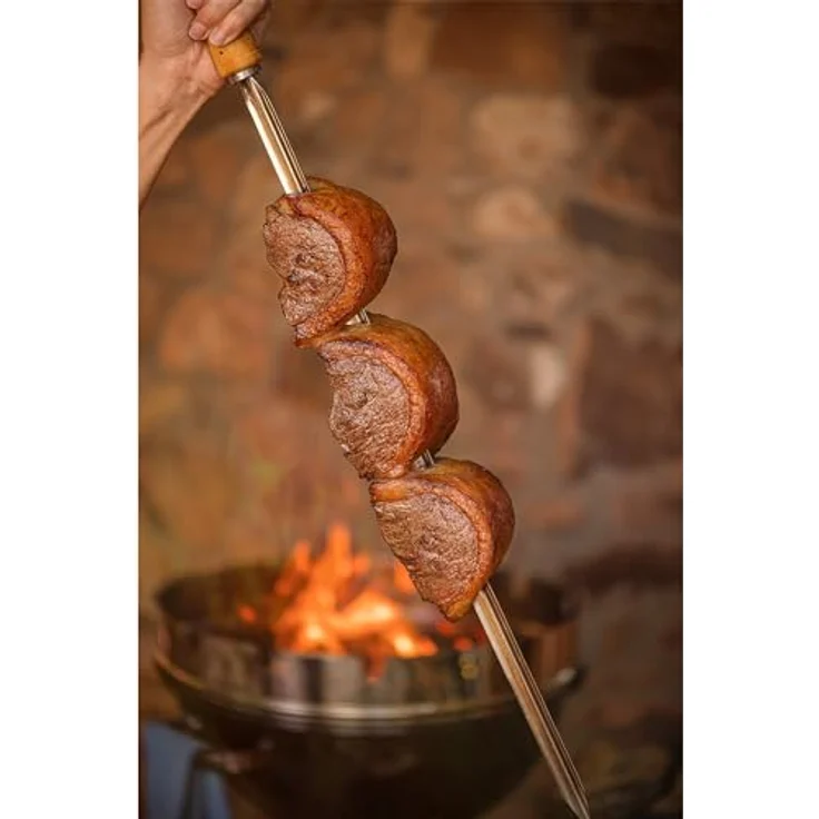 Tramontina 29810/127 Grillspieß, Edelstahl, Holzgriff, 55 cm – Bild 6