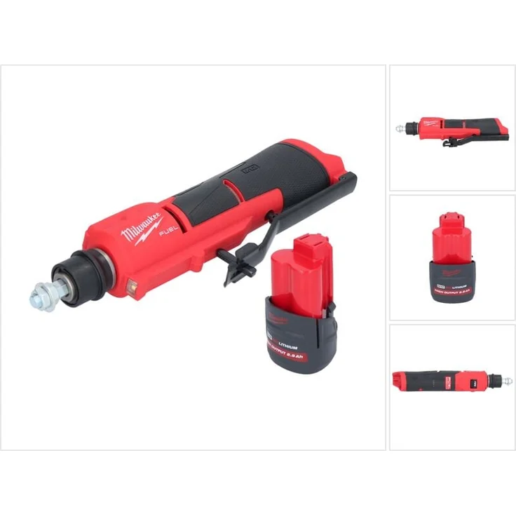 Milwaukee M12 FTB-251, Akku Reifenaufrauer 12 V Brushless mit 1x 2,5 Ah Akku, 7/16" Hex, ohne Ladegerät