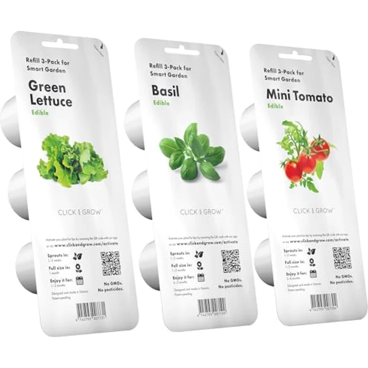Click & Grow 9 Pro Indoor Kräutergarten Kit mit Wachstumslicht | Smart Garden für Zuhause mit 9 Pflanzen – Bild 3