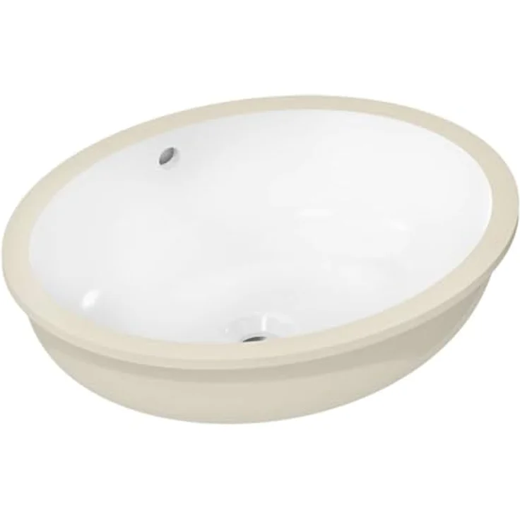 Hansgrohe Xuniva D Unterbauwaschtisch, mit Überlauf, SmartClean, 500x400mm, weiß – Bild 1