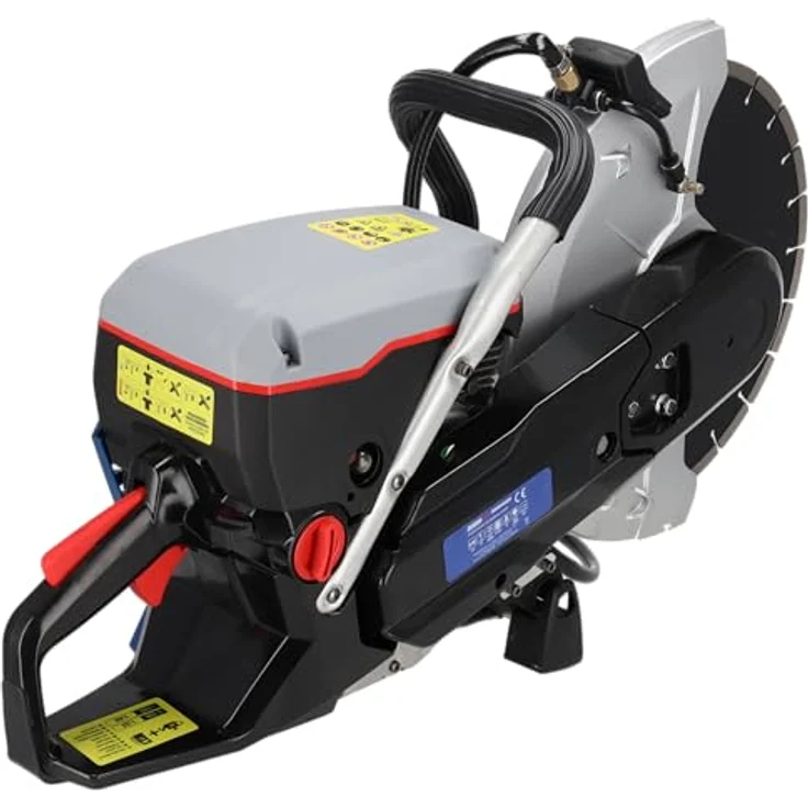 Dedra Benzinbeton-, Asphalt- und Metallschneider 350 mm, 3,5 kW Zweitaktmotor mit Wasserkühlung, hoher Schnitttiefe 123 mm, doppelter Luftfilter und Staubschutz – Bild 5