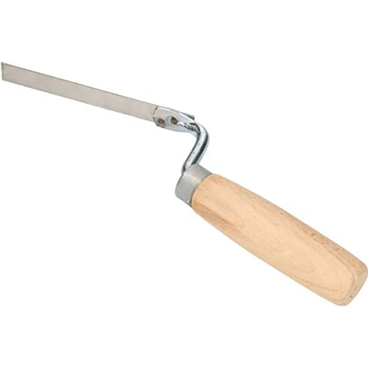 KOTARBAU® Edelstahl Fugenkelle 14 mm zum Verfugen mit Holzgriff Spachtel Fugeneisen Fugenformer unabdingbar für Fugenarbeiten