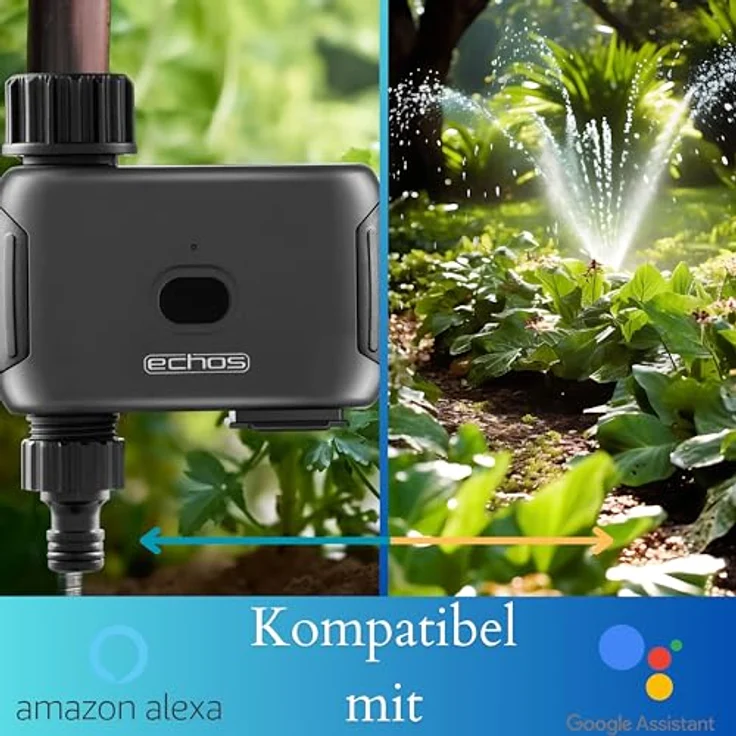 echos Bewässerungscomputer Eco-4103, 15m Reichweite, Wochentimer, wetterangepasste Steuerung, IP55, Alexa/Google kompatibel – Bild 3