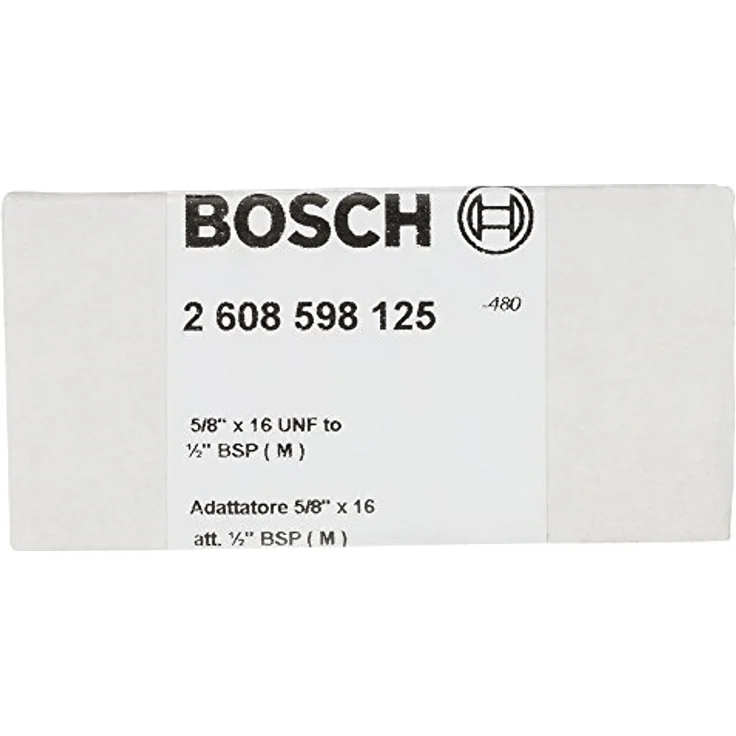 Bosch Accessories 2608598125 Bohrkronen-Adapter, kompatibel mit Diamantbohrkronen, 5/8" x 16 UNF zu G 1/2" – Bild 2