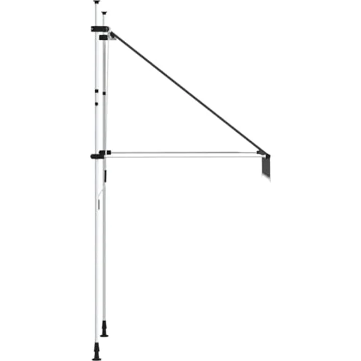 vidaXL Einziehbare Markise Handbetrieben 100 cm Anthrazit – Bild 8
