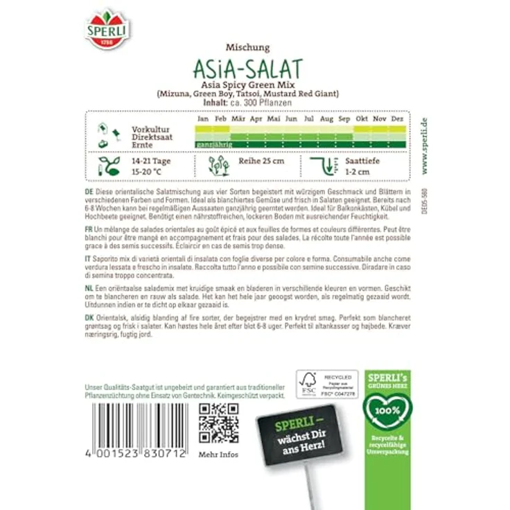 Sperli Salatmischung Asia Spicy Green Mix – Bild 3