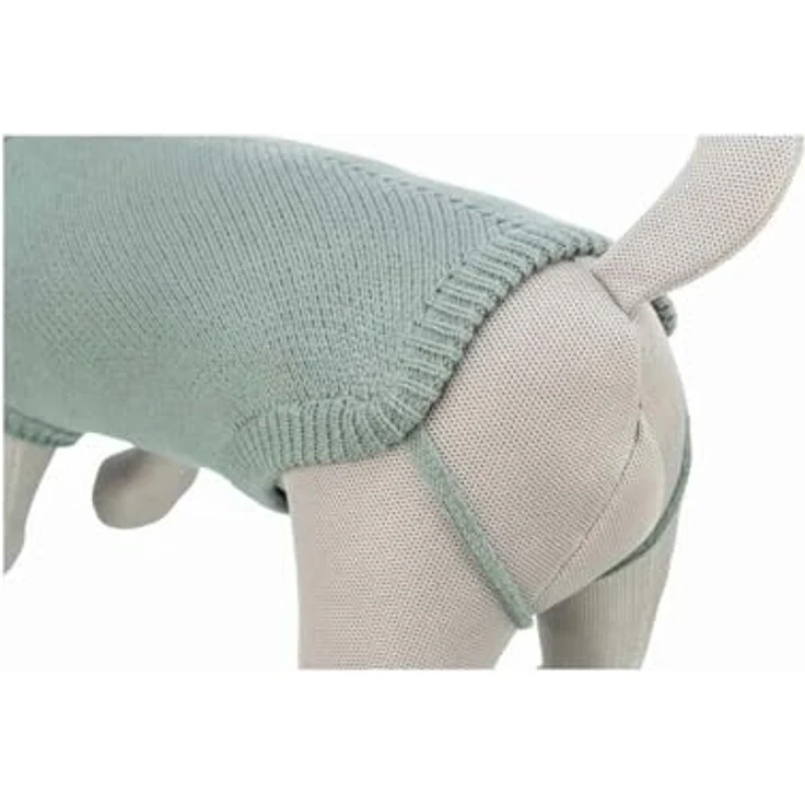 Trixie Citystyle Hundepullover Berlin Salie, warmer Pullover für Hunde mit Kragen und Beinschlaufen, XL, aus Baumwolle-Wolle-Polyamid-Mischung, waschbar bei 30°C – Bild 9