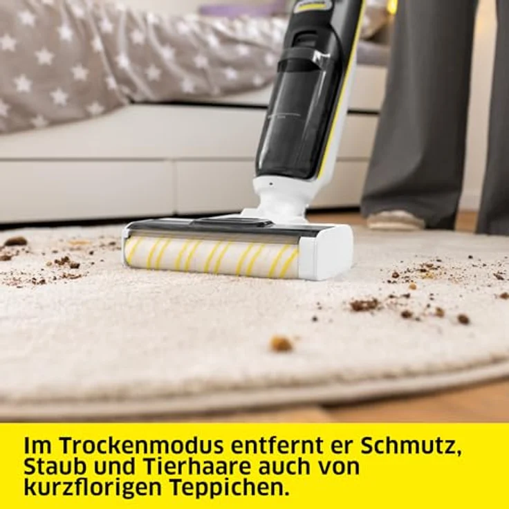Kärcher FCV 4, kabelloser Saugwischer mit 4 Reinigungsmodi, 45 min Akkulaufzeit, für Hartböden und Kurzflorteppiche, Dynamischer Schmutzsensor, Selbstreinigungssystem – Bild 4