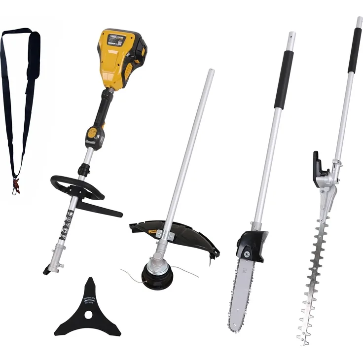 Texas BMZ5800 4in1 Akku Geräteset, Gartenpflegeset mit Trimmer, Astsäge, Heckenschneider, ohne Akku und Ladegerät