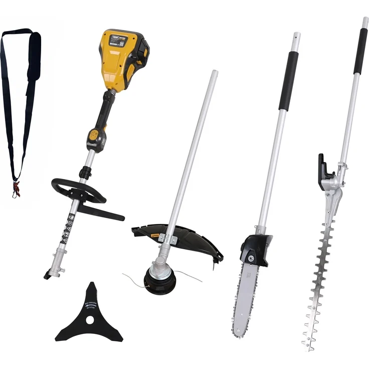 Texas BMZ5800 4in1 Akku Geräteset, Gartenpflegeset mit Trimmer, Astsäge, Heckenschneider, ohne Akku und Ladegerät
