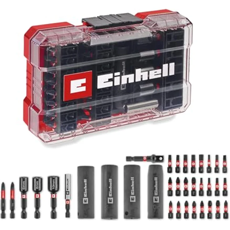 Einhell Bit-Set M-CASE 35-tlg., inklusive 24 schlagfester Bits und Sechskantnüsse aus 50BV30 Stahl, für gängige (Impact-)Akkuschrauber und Bohrmaschinen – Bild 1