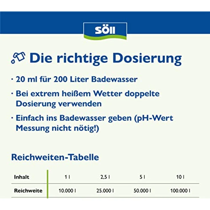 Söll Pool Desinfektion 5 Liter AquaDes für 50 Qbm – Bild 5