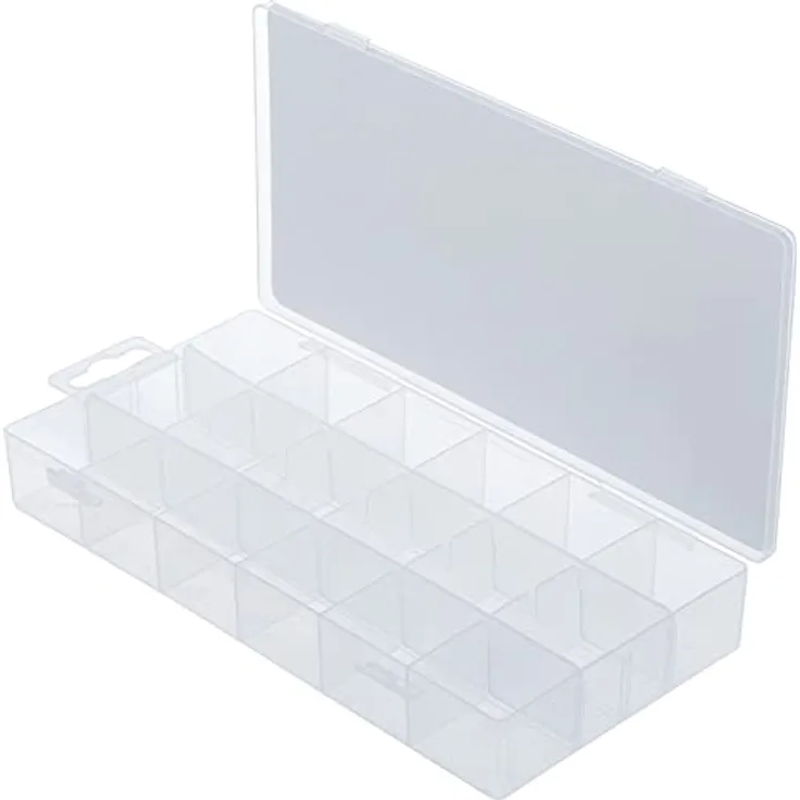 BGS 8100 | Leerkassette für Kleinteile | Sortierbox | Sortierkasten | Transparent