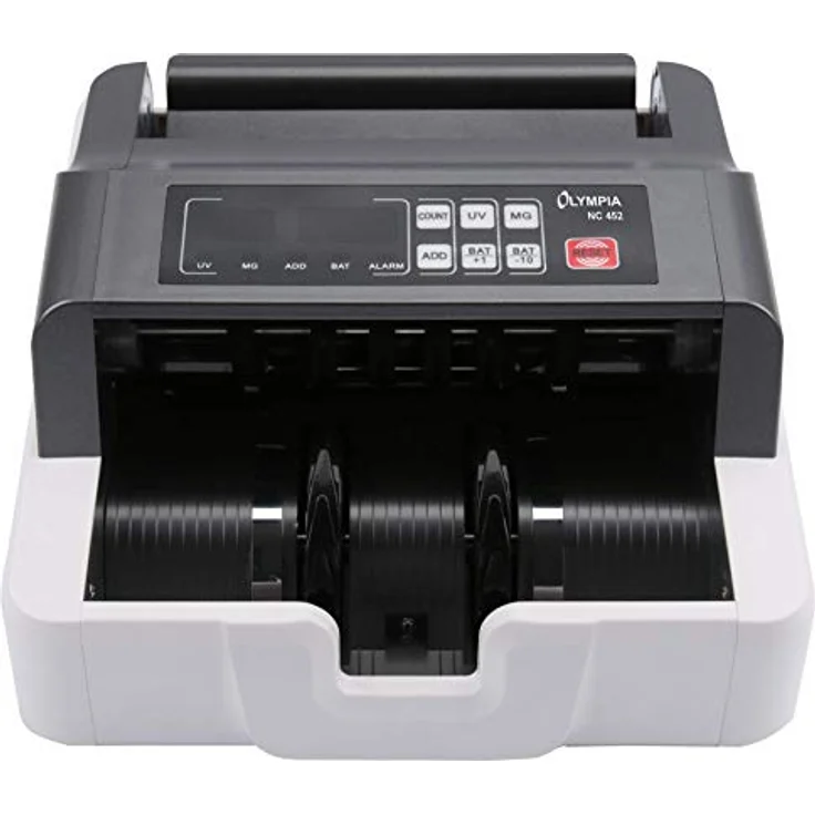 Olympia NC 452 Akku Geldzählmaschine & Geldscheinprüfer Stückzähler (für Scheine, Echtheitsprüfung, Additionsfunktion, LCD-Display, Geldscheinzähler für Euro, Dollar, Pfund etc., mit Update-Funktion) – Bild 4