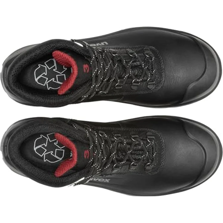 Uvex 3 quatro Sicherheitsschuh S3, schwarze Stiefel Größe 47 mit sportlich-dynamischem Design und robustem Schutz – Bild 7