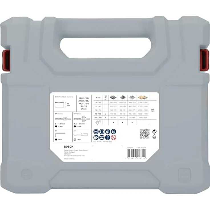 Bosch 17x PRO Multi Material Lochsäge-Set – Standardadapter für Weichholz, Trockenbauwand, Professional Zubehör Bohrmaschine/Schrauber – Bild 4