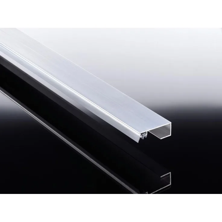 TETZNERJENT Uni-Randoberprofil Al f.8/10mm pressblank 2500 mm mit grauer Dichtung für dünne Bedachungsplatten