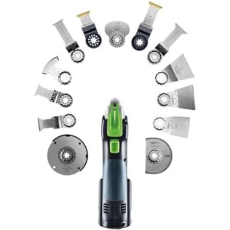 Festool Oszillierer-Sägeblatt-Set OSC-SORT/5, 5-teiliges Set für Holz, Metall und abrasive Materialien mit werkzeuglosem Sägeblattwechsel – Bild 3