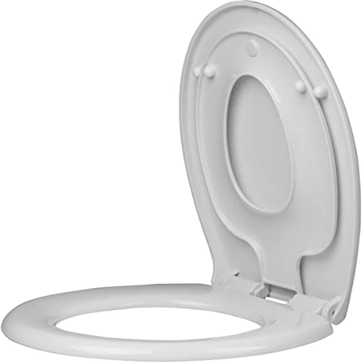 Euroshowers WC Sitz mit integriertem Kindersitz, Soft Close, abnehmbar, Weiß – Bild 1