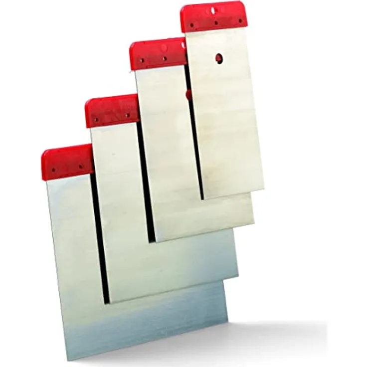 Schuller Eh'klar 50110 Japanspachtel-Satz, 4-teilig, flexible Kellen in 50, 80, 100 und 120 mm