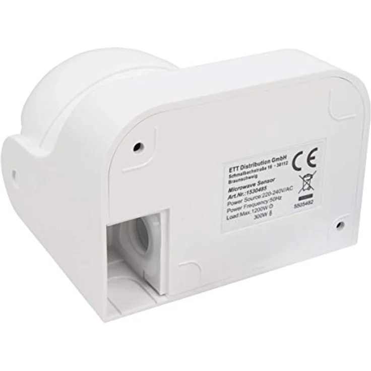McShine HF Mikrowellen-Bewegungsmelder McShine LX-752 180 230V 1.200W weiß LED geeignet – Bild 6