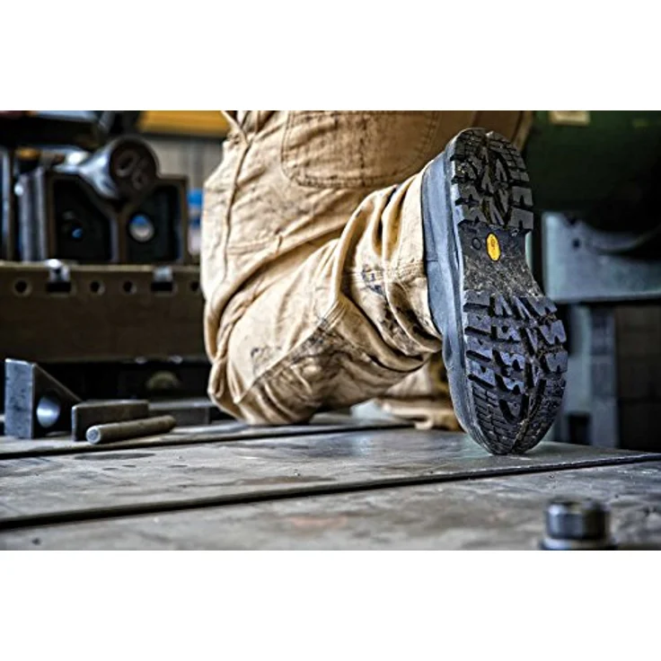 Carhartt Detroit 6 F702903, Wasserdichter S3 Sicherheitsschuh aus Vollnarbenleder mit Fiberglas-Zehenkappe, schwarz – Bild 8