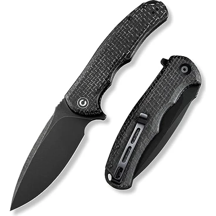 Civivi Praxis Taschenmesser Stealth Schwarz Micarta aus 9Cr18MoV Stahl – Bild 1