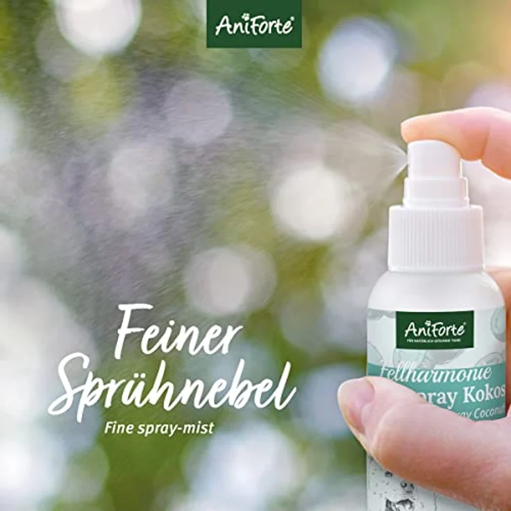 AniForte Fellharmonie Pflegespray Kokos 200 ml – Sanfte Fellpflege für Hunde & Katzen, Entfilzungsspray & Kämmhilfe, für glänzendes Fell mit Kokosduft – Bild 5