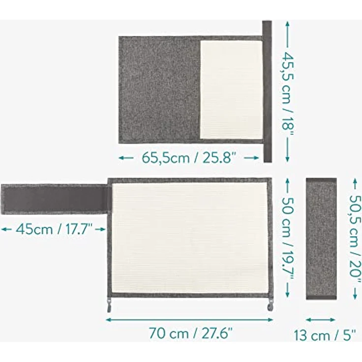 Navaris Katzen Kratzmatte Kratzschutz Sofa - Sisal Kratzteppich für Katze - Sessel Couch Katzenkratzmatte - auch für Hunde – Bild 5
