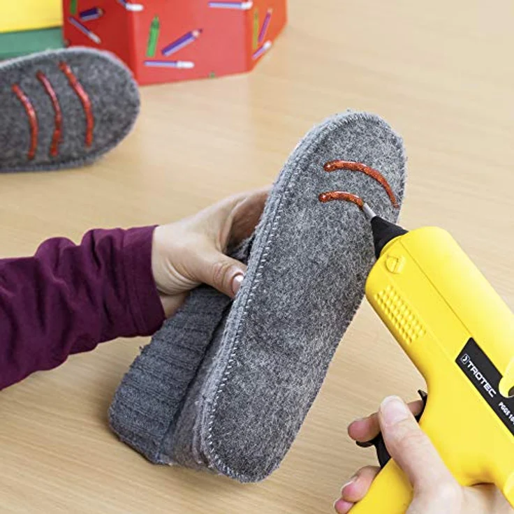 TROTEC 50 Stück Heißklebestifte 11mm Glitzer - Klebstoff für 11mm Heißklebepistole Heißkleber Sticks Klebestifte – Bild 4