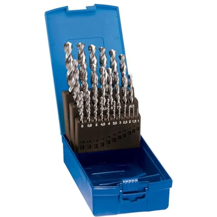 forum® Spiralbohrer-Satz D338Ti, 25-teilig, HSS-E, zylindrischer Schaft, geschliffen 1-13 mm, DIN 338 – Bild 1