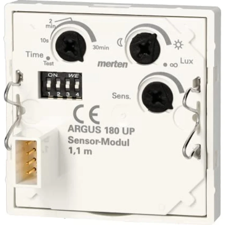 Merten Bewegungsmelder Sensor-Modul mit 12 m Reichweite, Lichtfühler und Unterkriechschutz, weiß – Bild 9