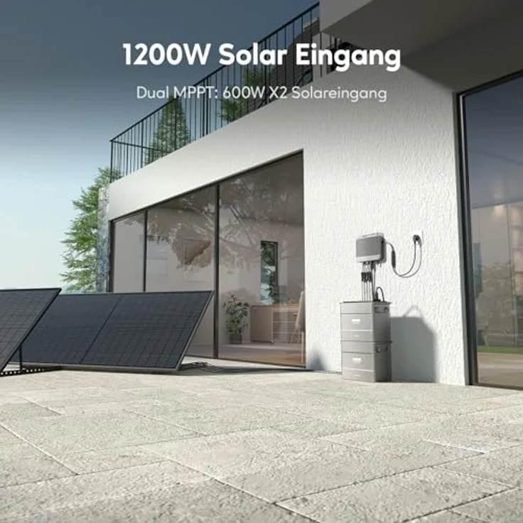 ZENDURE SuperCharged Zendure SolarFlow 800, Mikrowechselrichter für Balkonkraftwerk, 1200W Solar Eingang, 800W AC Eingang/Ausgang, Schwache Lichterzeugung, TOU, APP – Bild 2