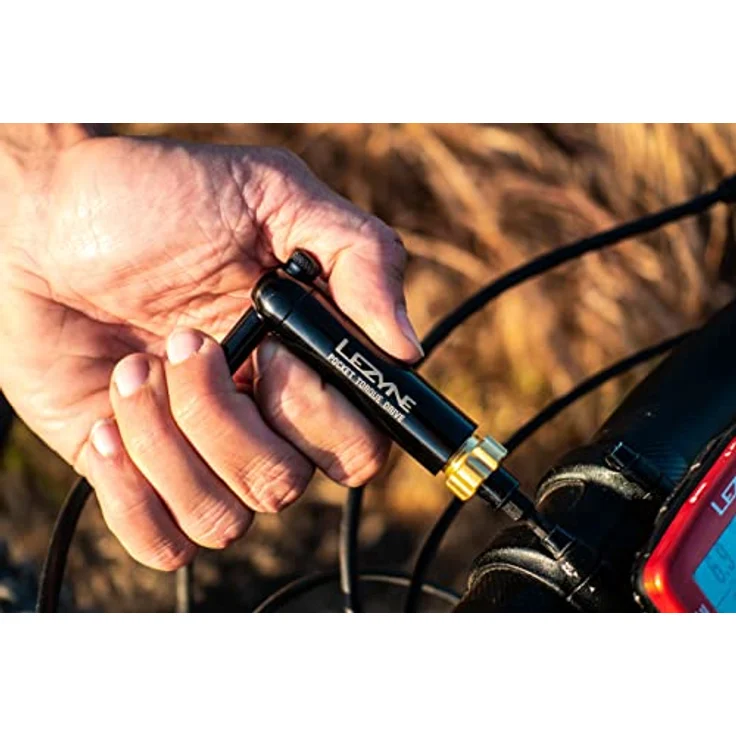 Lezyne Pocket Torque Drive, Drehmomentschlüssel 2-6 Nm mit 6 Stahlbits und EVA-Koffer – Bild 3