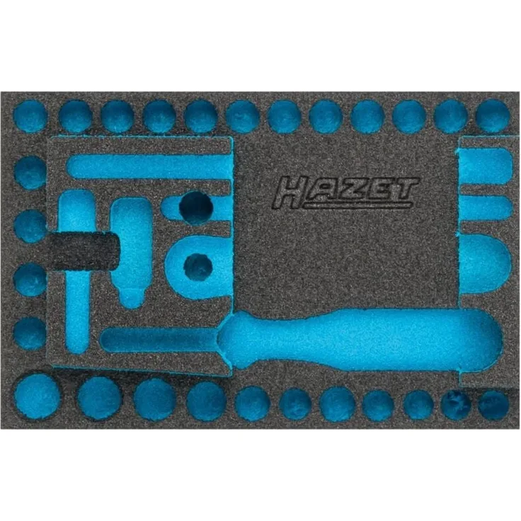 Hazet 2-Komponenten Weichschaum-Einlage für Art.Nr. 854-1, unbestückt, Maße 172 x 114 mm, geeignet für Hazet 165-S